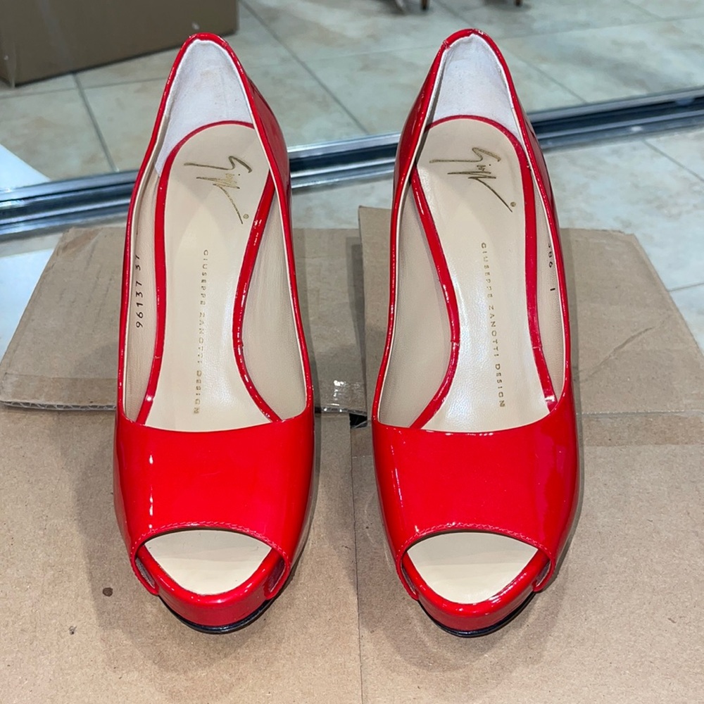 Giuseppe Zanotti Red Patent Leather
